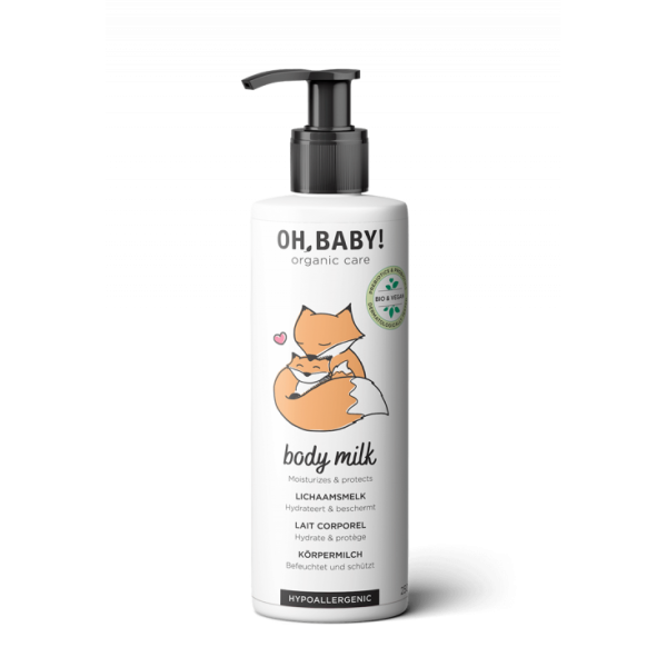 OH, BABY! Organic Care Body milk mitrinošs ķermeņa pieniņš